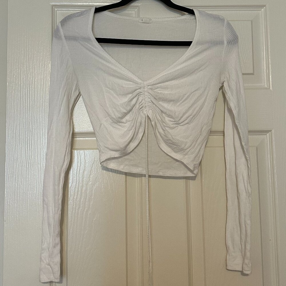 Long sleeve crop top